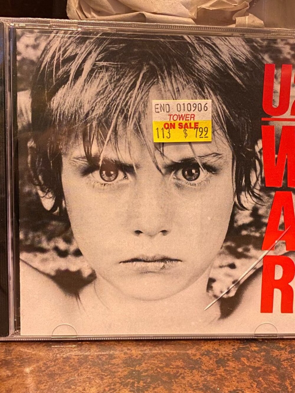U2 War CD Deadstock NWT Original Packaging Tower Records Island Records